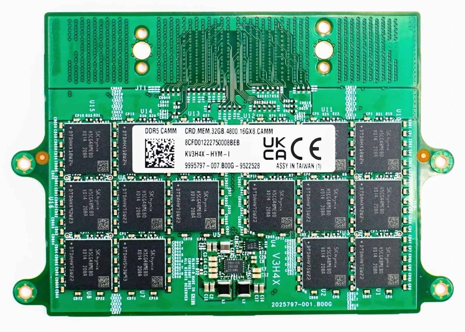 Dell KV3H4X-HYM 32GB DDR5 4800MT/s RAM 16GX8 CAMM Memory Module For (KV3H4X) thumbnail