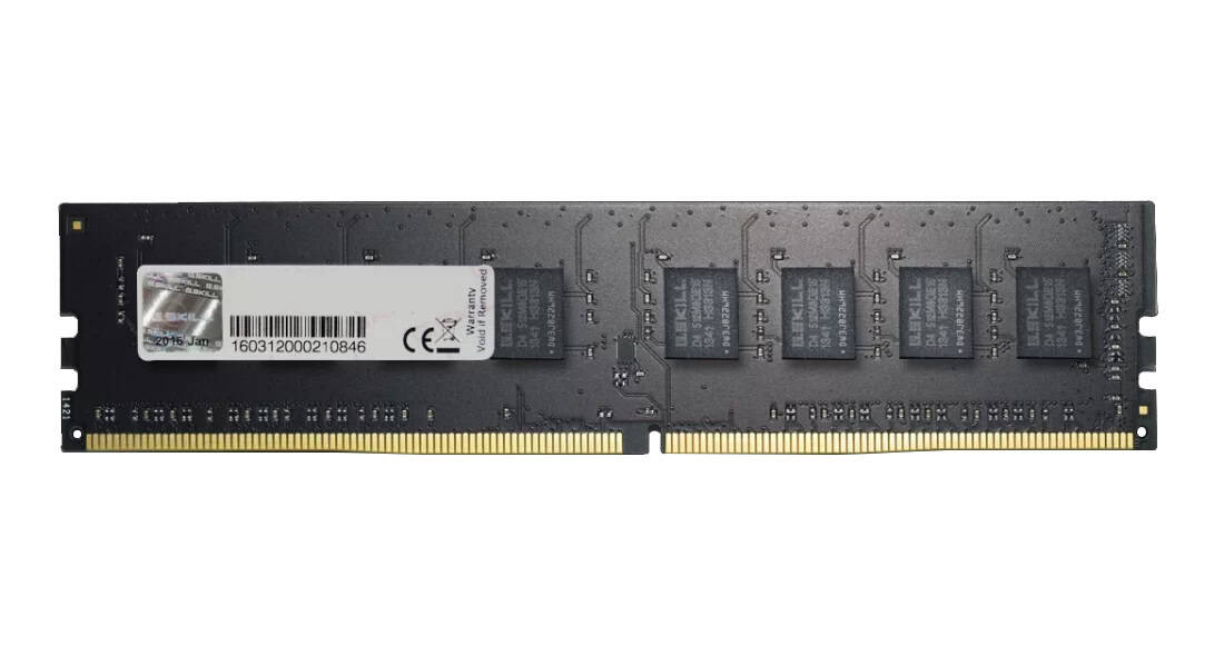 G.Skill RAM Value Intel 16GB (2x 8GB) Kit DDR4 2400 MHz (F4-2400C15D-16GNT) thumbnail
