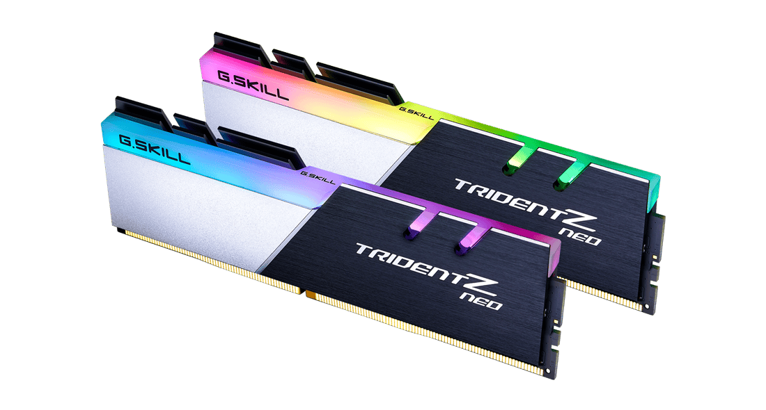G.Skill Trident Z Neo Intel 32GB (4x 8GB) Kit DDR4 3200 MHz schwarz/weiß (F4-3200C16Q-32GTZN) thumbnail