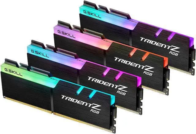 G.Skill Trident Z RGB Intel 64GB (4x 16GB) Kit DDR4 3600 MHz schwarz (F4-3600C16Q-64GTZRC) thumbnail