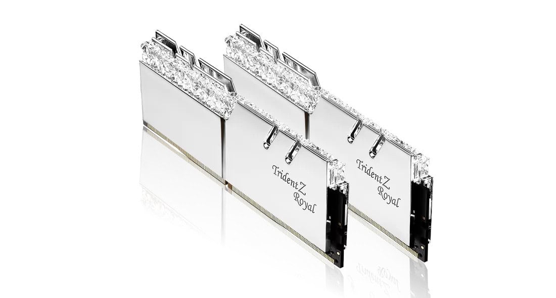 G.Skill Trident Z Royal Intel 32GB (2x 16GB) Kit DDR4 4000 MHz silber (F4-4000C18D-32GTRS) thumbnail