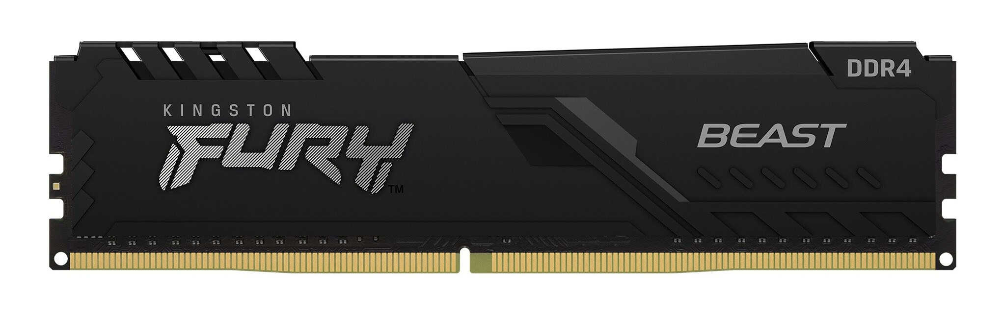 Kingston Technology FURY Beast 16GB 2666MT/s DDR4 CL16 DIMM 1Gx8 Black (KF426C16BB1/16) thumbnail