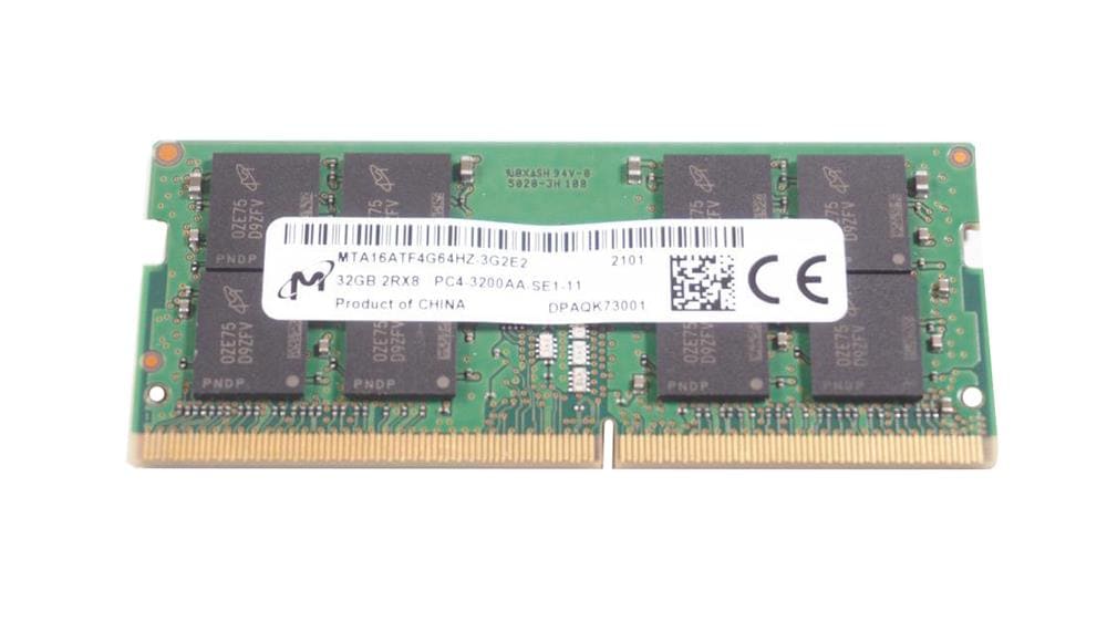 Micron 32GB DDR4 PC4-25600 3200MHz SO-DIMM 260-pin 2Rx8 (MTA16ATF4G64HZ-3G2E2-R4) thumbnail