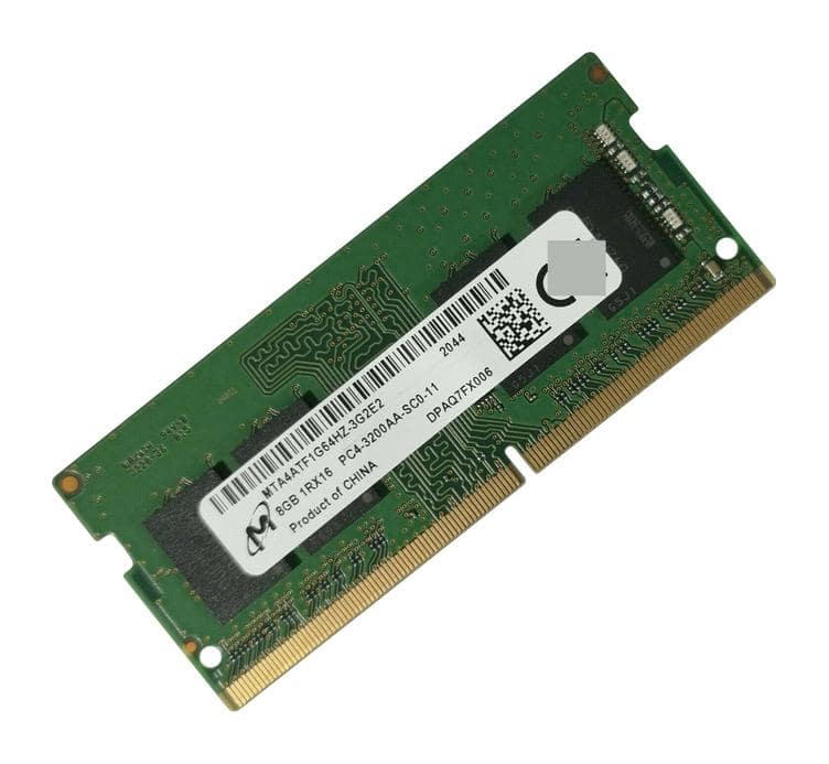 Micron 16GB DDR4 PC4-25600 3200MHz SO-DIMM 260-pin 1Rx8 (MTA8ATF2G64HZ-3G2E2-R4) thumbnail