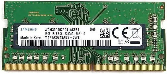 Samsung 16GB DDR4 PC4-25600 3200MHz SO-DIMM 260-pin 1Rx8 (M471A2G43AB2-CWE-R4) thumbnail