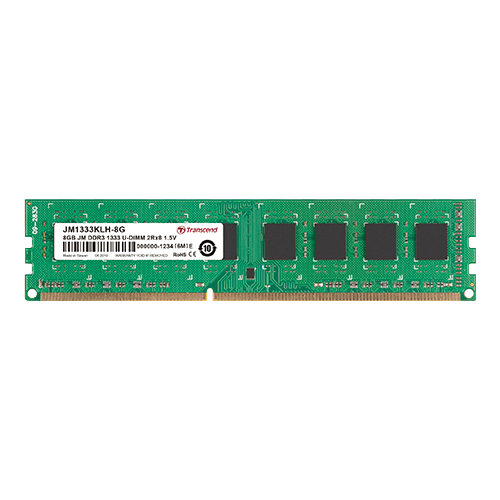 Transcend JM1333KLH-4G, 4GB JM DDR3 1333MHz U-DIMM 1Rx8 512Mx8 CL9 1.5V (JM1333KLH-4G) thumbnail