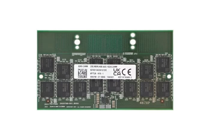 Dell 64gb Ddr5 Camm Ram 5600mhz 16gx8 Memory Module For Select Precision (KP7TJK) thumbnail