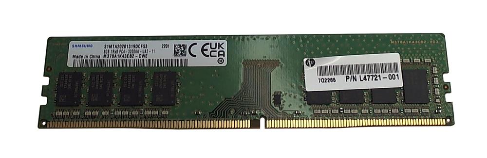 Samsung 8GB DDR4 3200MHz UDIMM Memory (M378A1K43EB2-CWED0) thumbnail