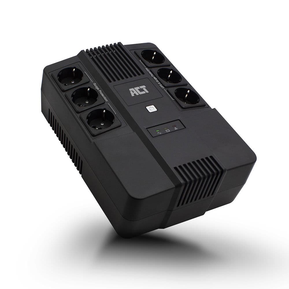 ACT Line Interactive UPS 600VA - met 6 geaarde stopcontacten (AC2300) thumbnail
