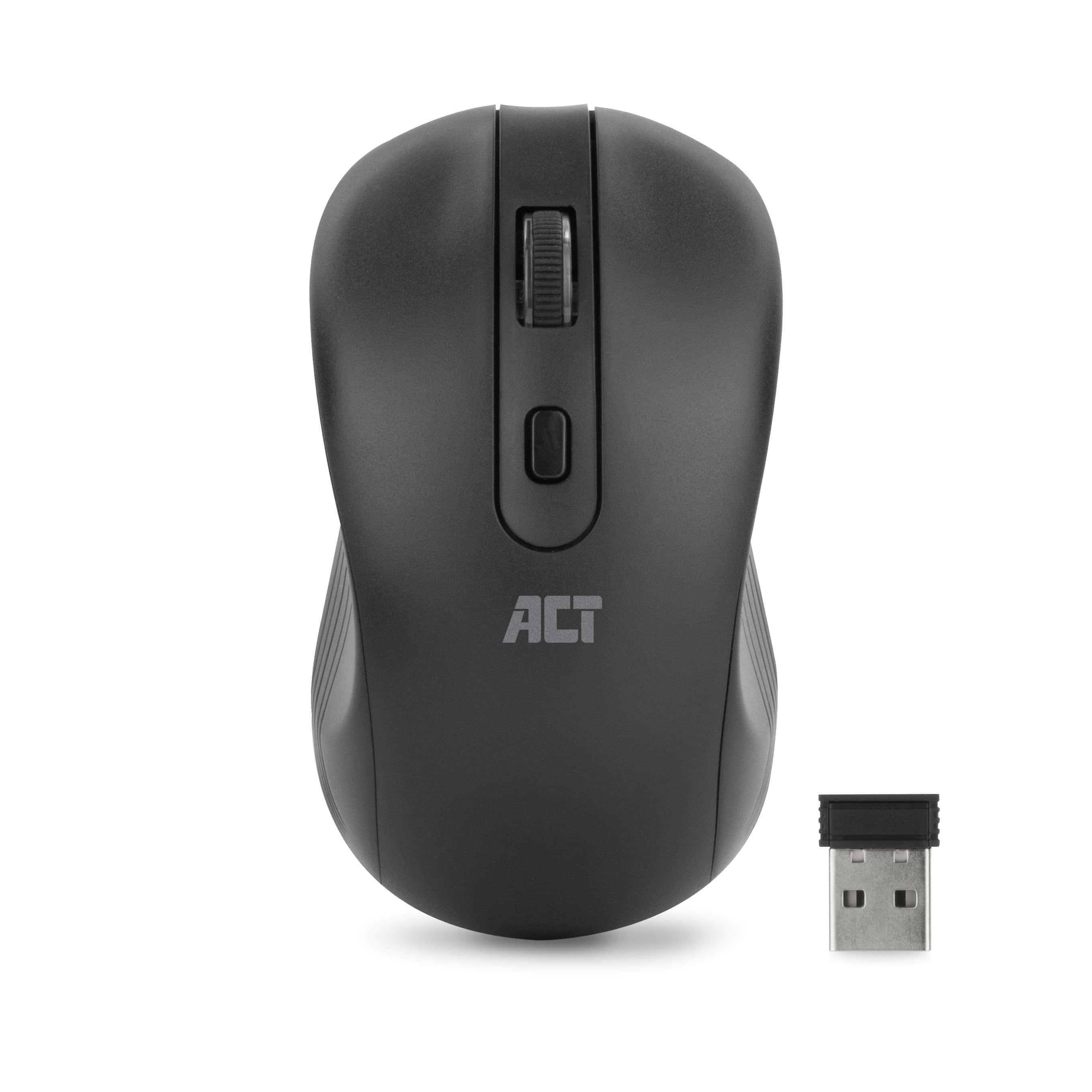 ACT Draadloze muis 1600 DPI, stille klik, milieuvriendelijk, gemaakt van gerecyclede materialen (AC5105) thumbnail