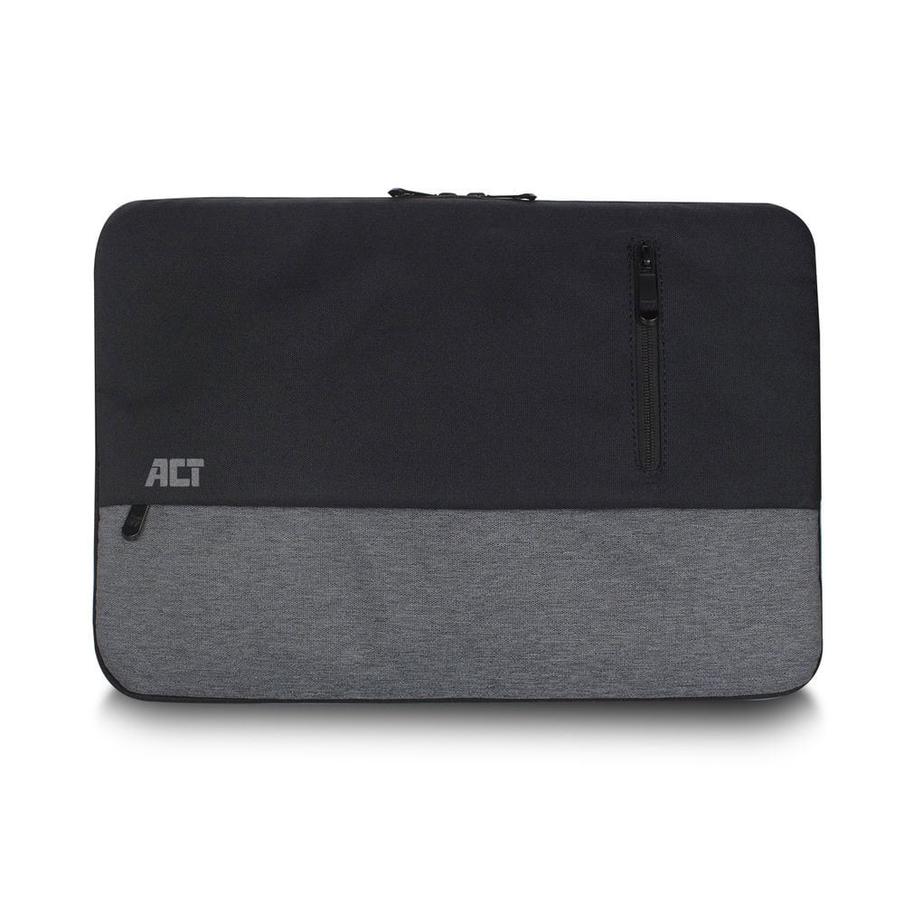 ACT AC8545 notebooktas 39,6 cm (15.6) Opbergmap/sleeve Zwart, Grijs (AC8545) thumbnail