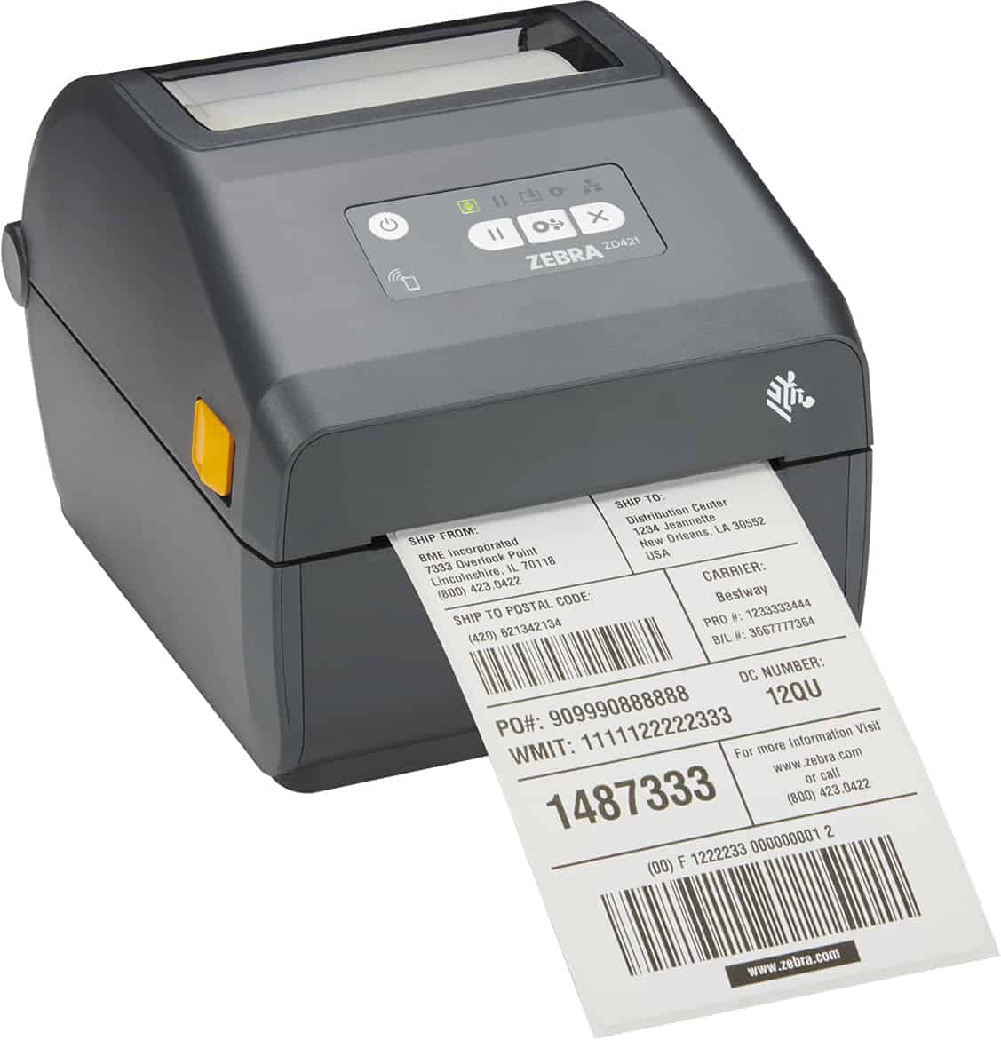 Zebra ZD421 labelprinter Thermo transfer 300 x 300 DPI 305 mm/sec Bedraad en draadloos Ethernet LAN Bluetooth (ZD4A043-C0EE00EZ) thumbnail