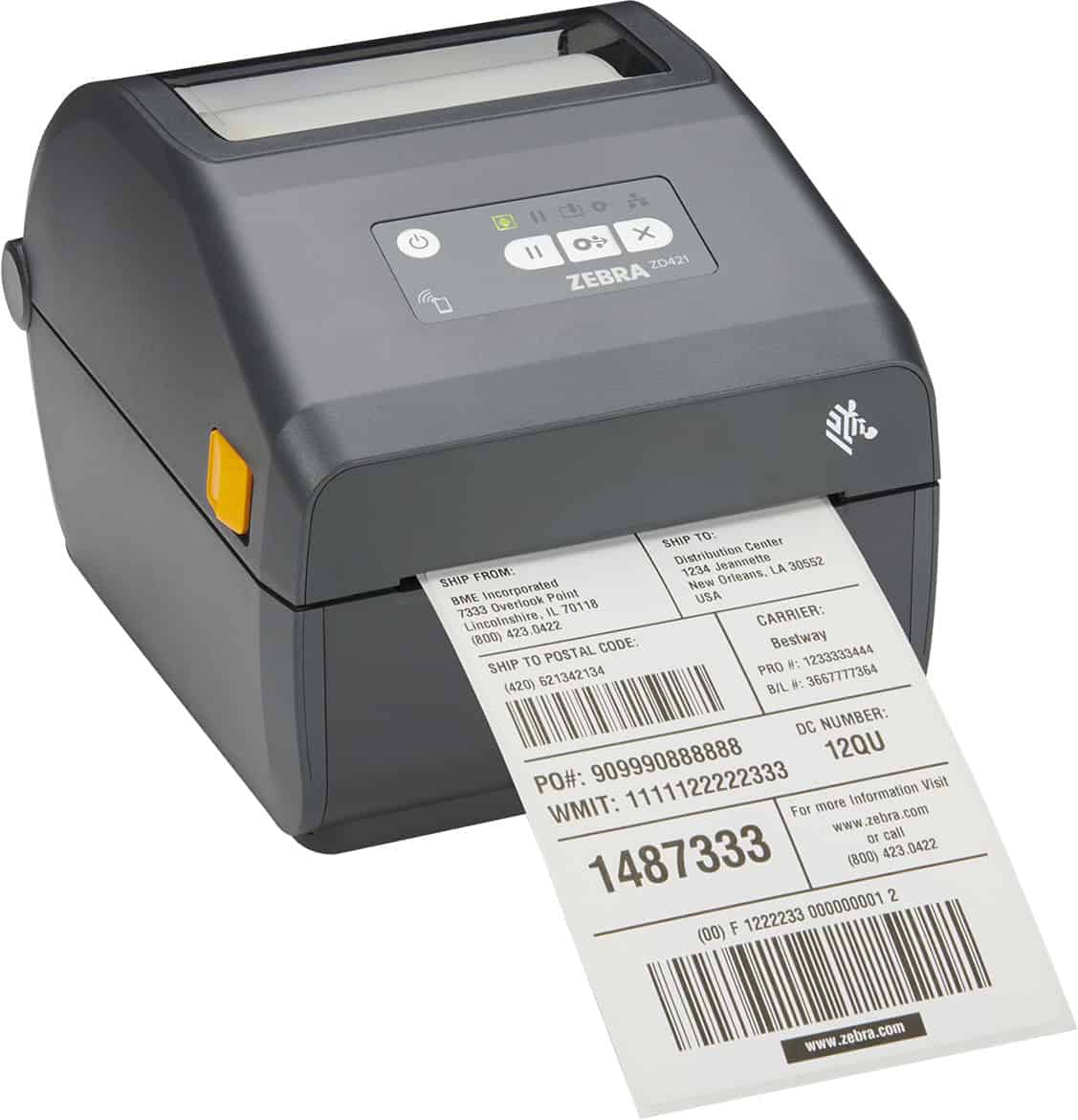 Zebra ZD421 labelprinter Thermo transfer 300 x 300 DPI 305 mm/sec Bedraad en draadloos Wifi Bluetooth (ZD4A043-C0EW02EZ) thumbnail