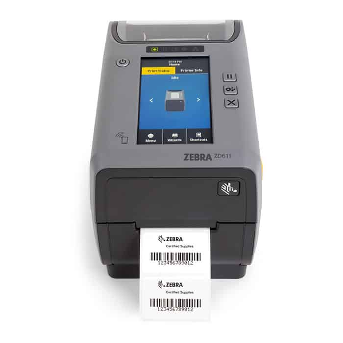 Zebra Thermal Transfer Printer (74M) ZD611 LCD (ZD6A123-T0EE00EZ) thumbnail