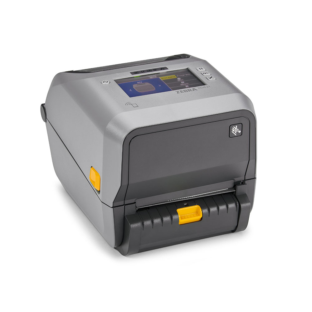Zebra ZD621t, 8 dots/mm (203 dpi), peeler, disp. (kleur), RTC, USB, USB Host, RS232, BT, Ethernet, WLAN, grijs (ZD6A142-31EL02EZ) thumbnail