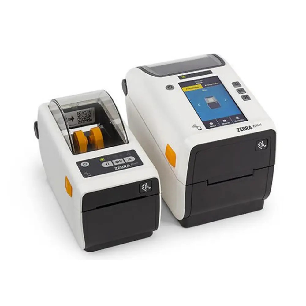 Zebra ZD611-HC, 8 dots/mm (203 dpi), disp. (kleur), USB, BT, Ethernet, WLAN, EPLII, ZPLII, kabel (USB), wit (ZD6AH22-T0EB02EZ) thumbnail