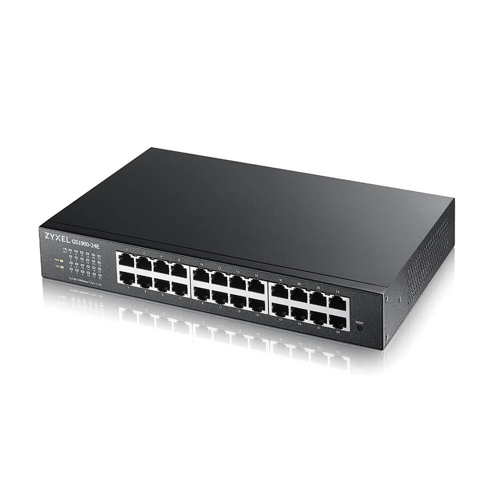 Zyxel GS1900-24E-EU0103F netwerk-switch Managed L2 Gigabit Ethernet (10/100/1000) 1U Zwart (GS1900-24E-EU0103F) thumbnail