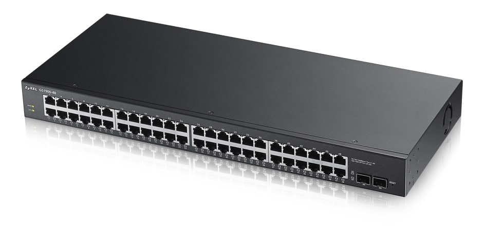 Zyxel GS1900-48 v2, 48-port GbE L2 Smart Switch, rackmount (GS1900-48-EU0102F) thumbnail
