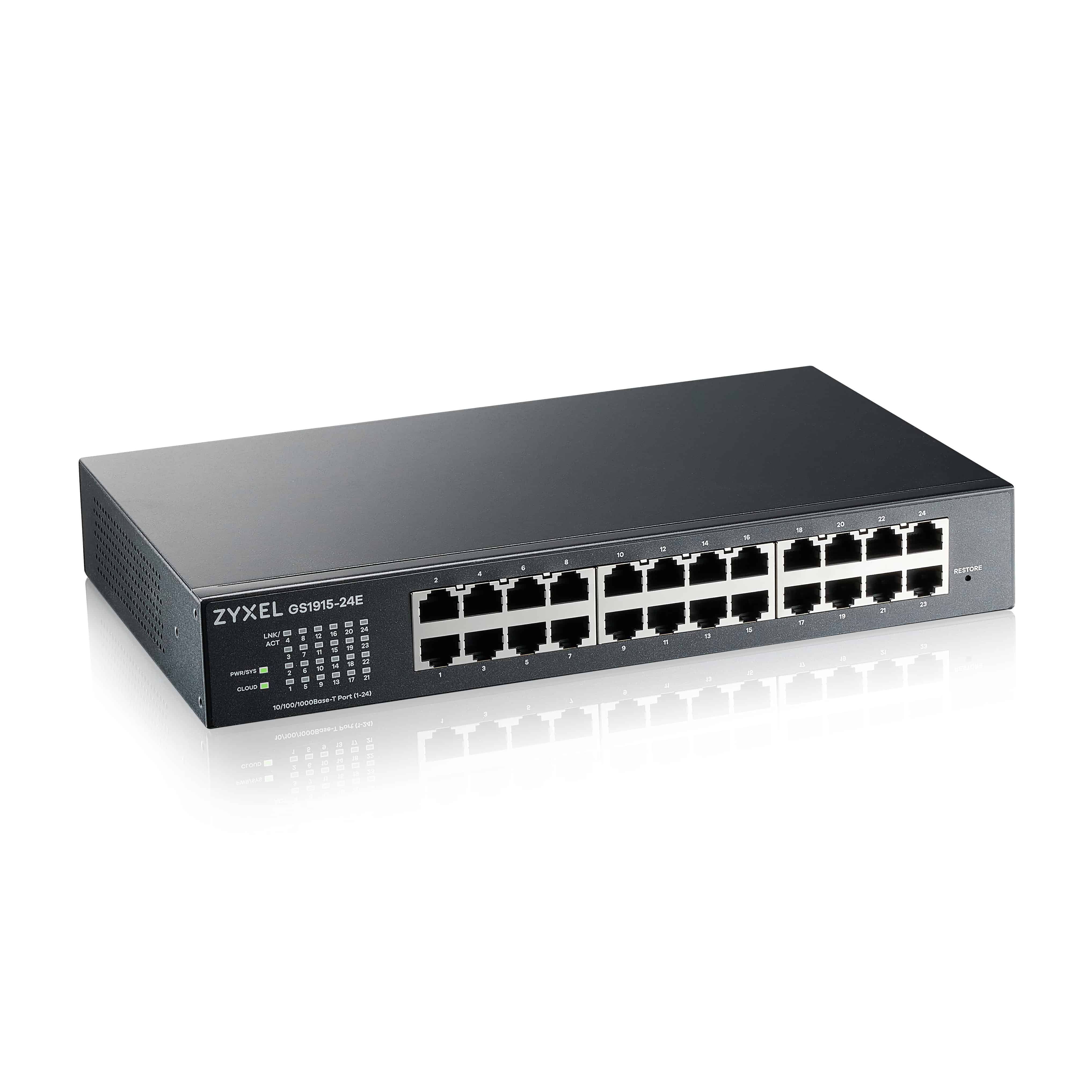 Zyxel GS1915-24E Managed L2 Gigabit Ethernet (10/100/1000) 1U Zwart (GS1915-24E-EU0101F) thumbnail