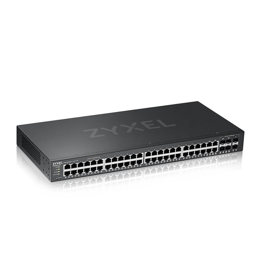 Zyxel GS2220-50-EU0101F netwerk-switch Managed L2 Gigabit Ethernet (10/100/1000) Zwart (GS2220-50-EU0101F) thumbnail