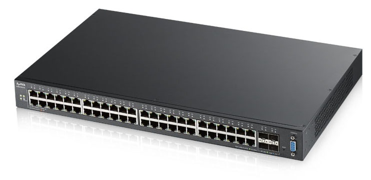 Zyxel XGS2210-52 Managed L2 Gigabit Ethernet (10/100/1000) 1U Zwart (XGS2210-52-EU0101F) thumbnail