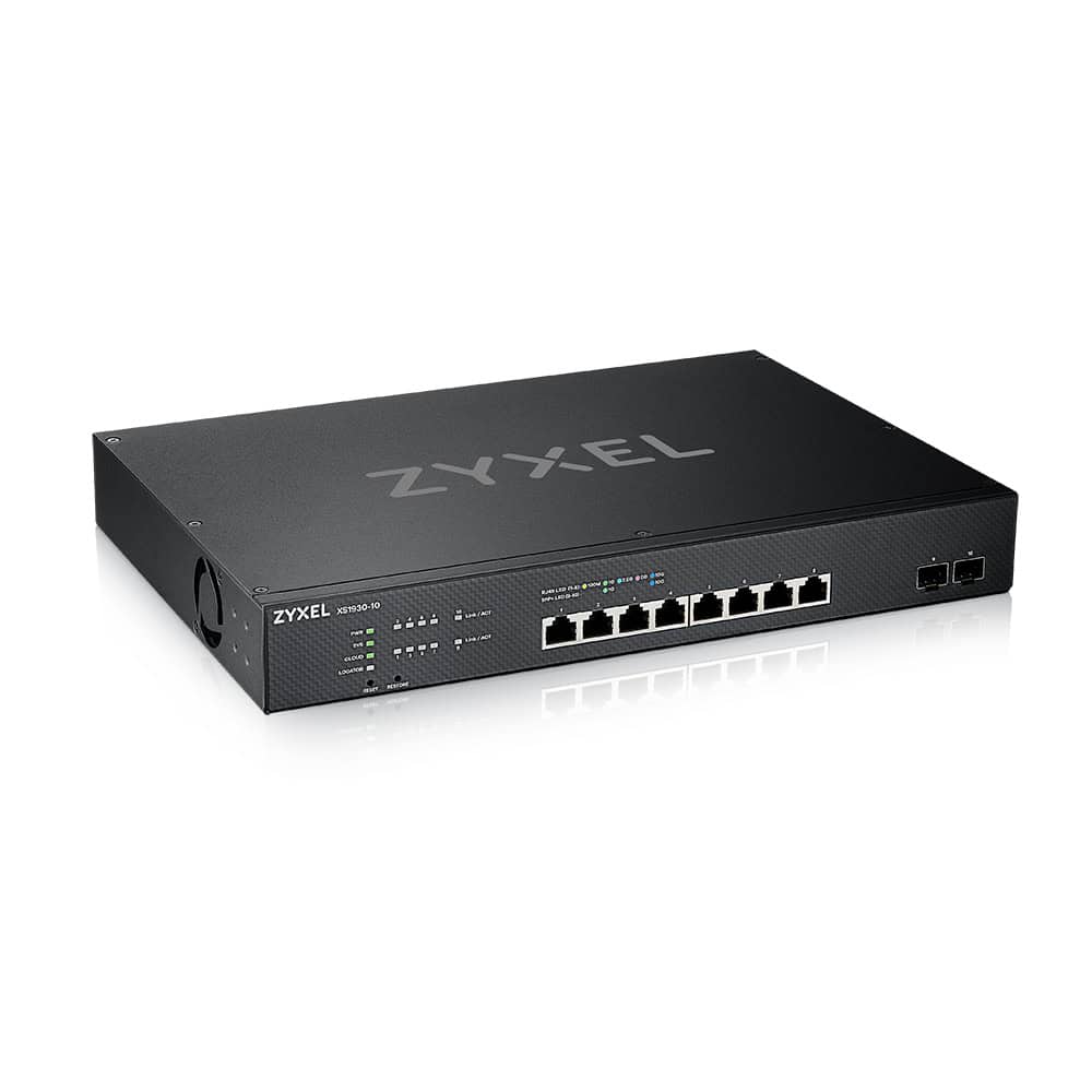 Zyxel XS1930-10-ZZ0101F netwerk-switch Managed L3 10G Ethernet (100/1000/10000) Zwart (XS1930-10-ZZ0101F) thumbnail