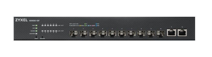 Zyxel XS1930-12F-ZZ0101F netwerk-switch Managed L2/L3 Zwart (XS1930-12F-ZZ0101F) thumbnail