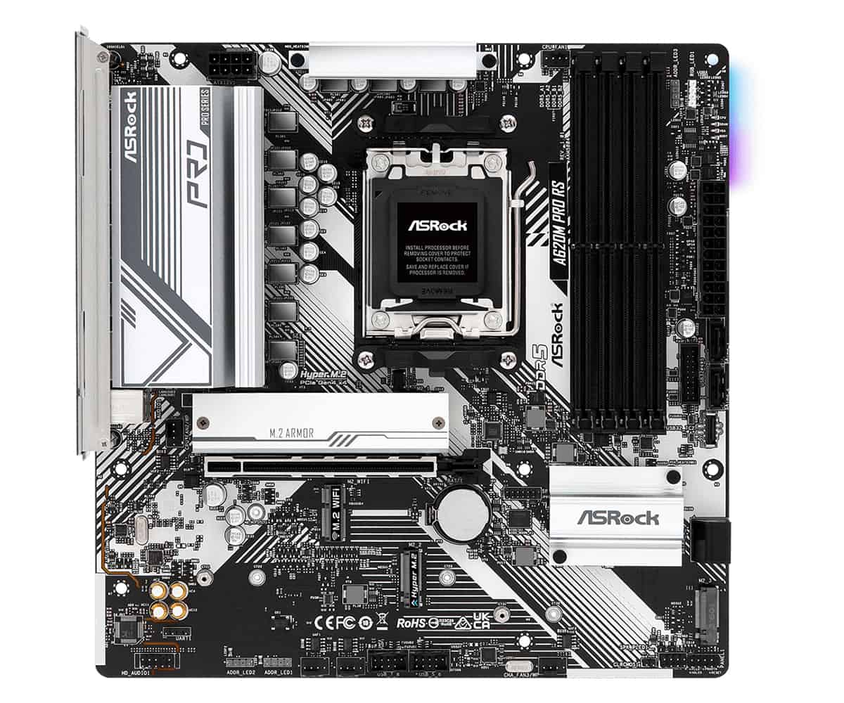 Asrock A620M Pro RS AMD A620 Socket AM5 micro ATX (90-MXBLN0-A0UAYZ) thumbnail