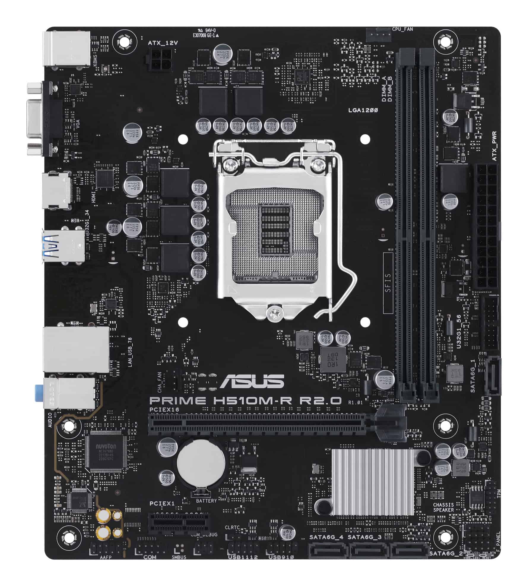 ASUS Prime H510M-R R2.0 Intel H470 LGA 1200 (Socket H5) micro ATX (90MB1EX0-M0ECY0) thumbnail