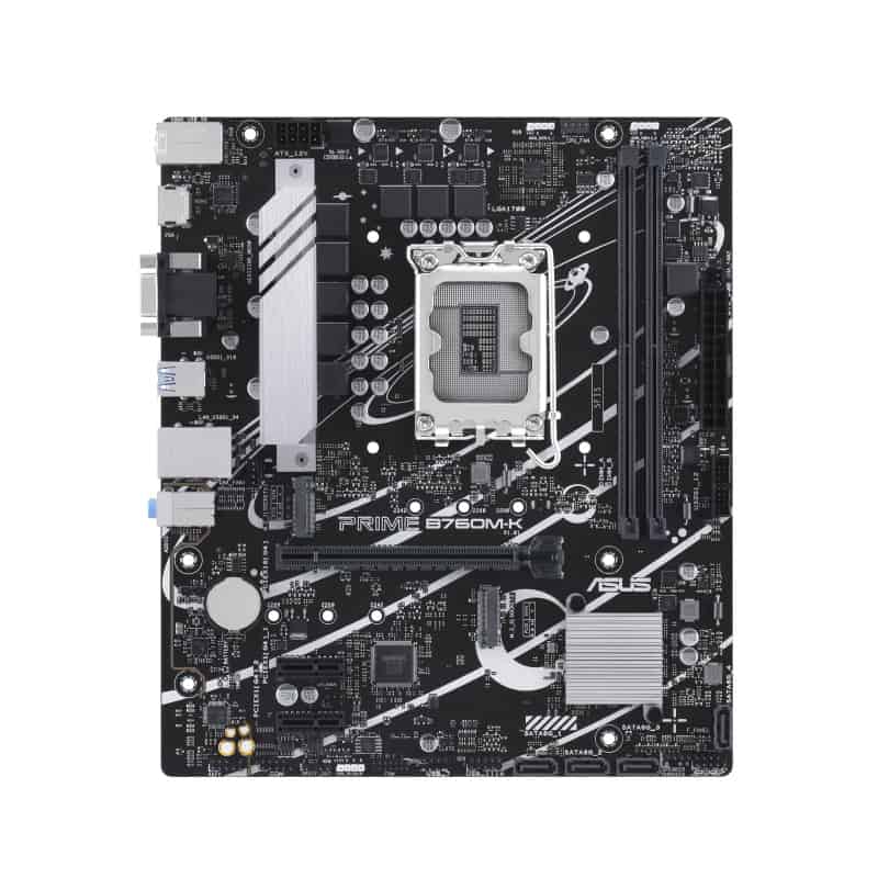 ASUS PRIME B760M-K Intel B760 LGA 1700 micro ATX (90MB1FI0-M0EAY0) thumbnail