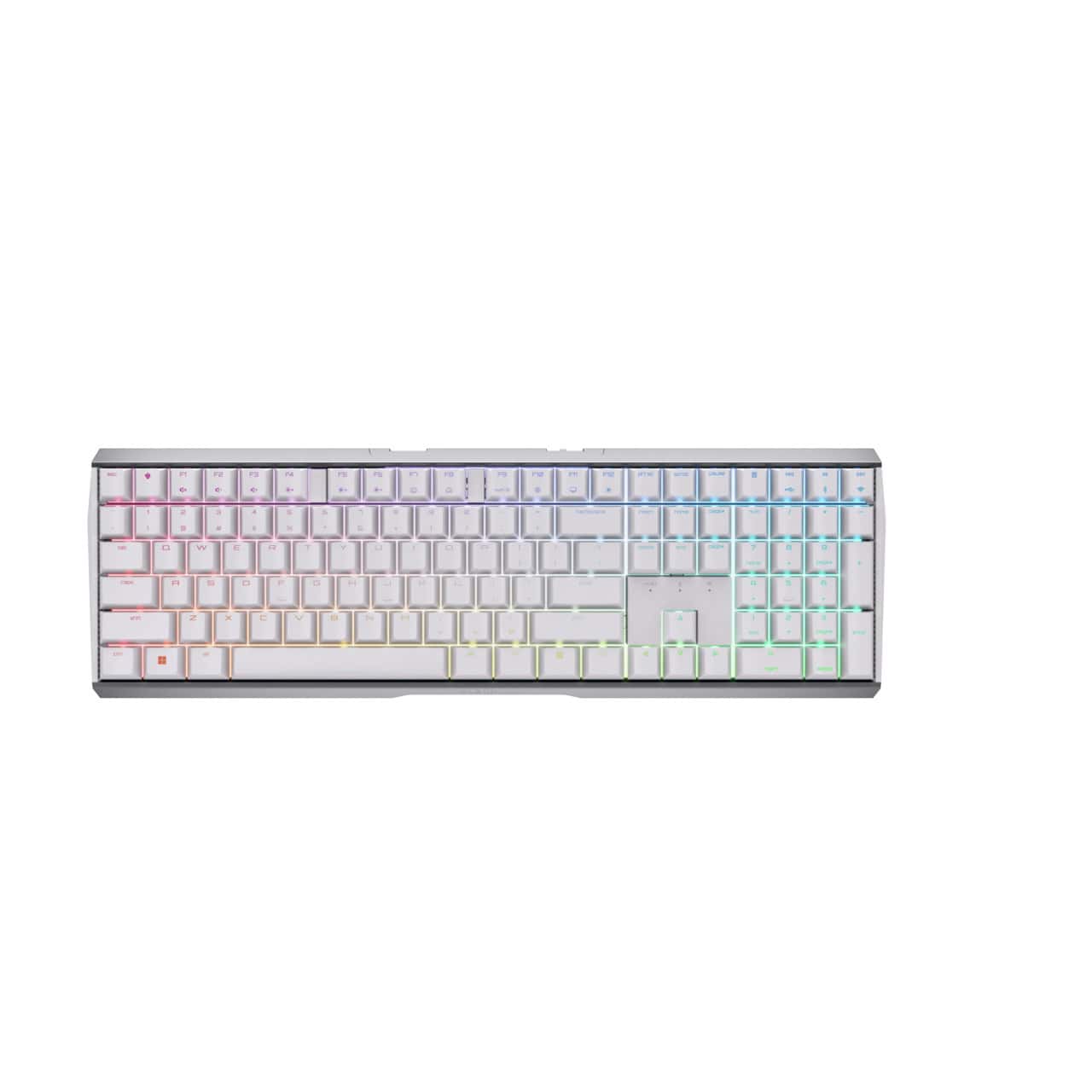 CHERRY MX 3.0S Wireless RGB toetsenbord RF-draadloos + Bluetooth QWERTY Engels Wit (G80-3872LYAUS-0) thumbnail