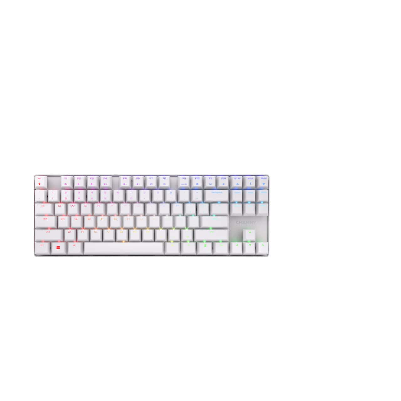 CHERRY MX 8.2 TKL Wireless RGB toetsenbord RF-draadloos + Bluetooth QWERTY Engels Wit (G80-3882LXAUS-0) thumbnail
