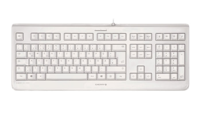 CHERRY KC 1068 toetsenbord USB Zwitsers Grijs (JK-IP1068CH-0) thumbnail