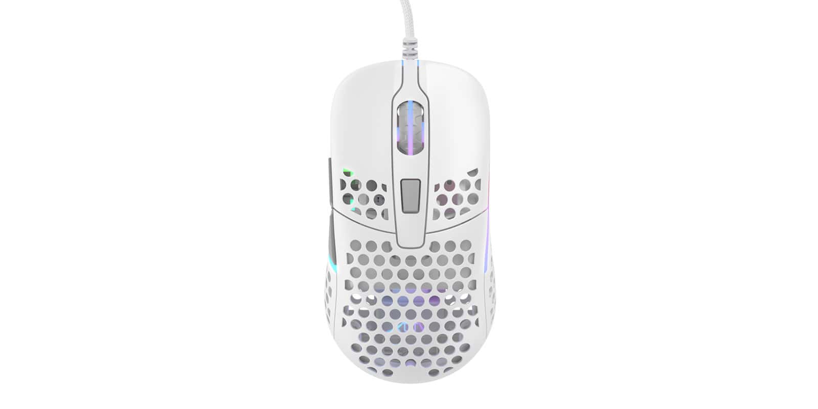 Xtrfy M42 muis Ambidextrous USB Type-A Optisch 16000 DPI (M42-RGB-WHITE) thumbnail