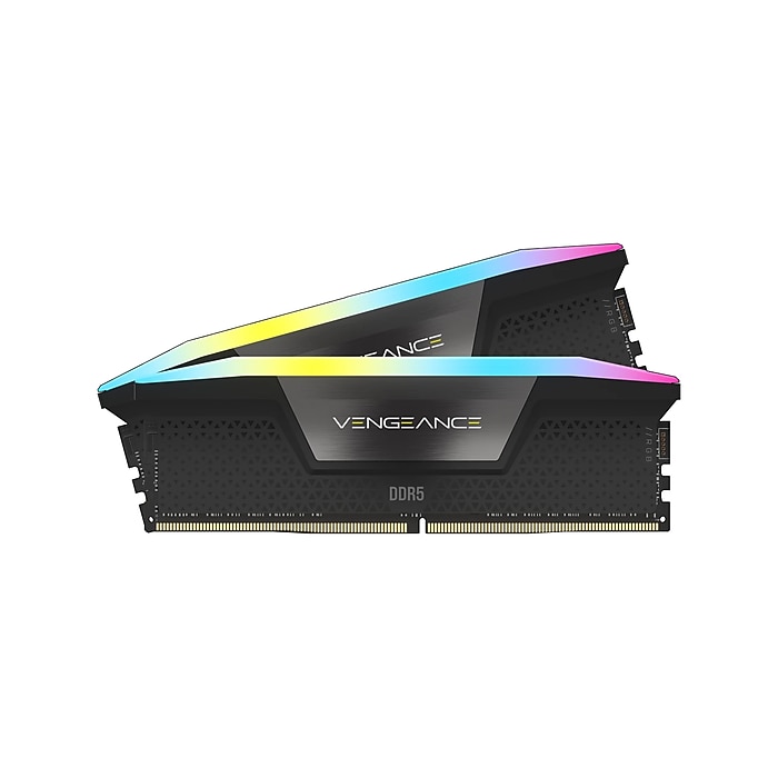 Corsair 32GB PC 6000 CL30 CORSAIR KIT (2x16GB) VENGEANCE RGB B retail (CMH32GX5M2B6000C30) thumbnail