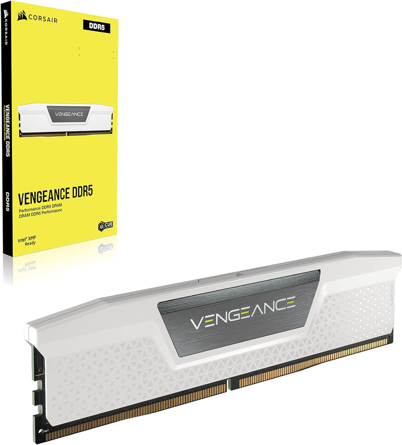 Corsair DDR5 32GB PC 6400 CL32 CORSAIR KIT (2x16GB) VENGEANCE White retail (CMK32GX5M2B6400C32W) (CMK32GX5M2B6400C32W) thumbnail