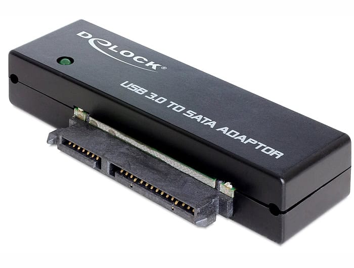 DeLOCK 62486 tussenstuk voor kabels USB3.0 SATA III Zwart (62486) thumbnail