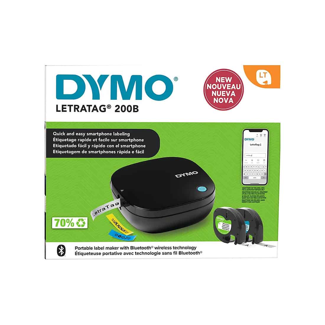 DYMO LT-200B kleines Display mit 6 Geräten + 20 Bänder (2188202) (2188202) thumbnail