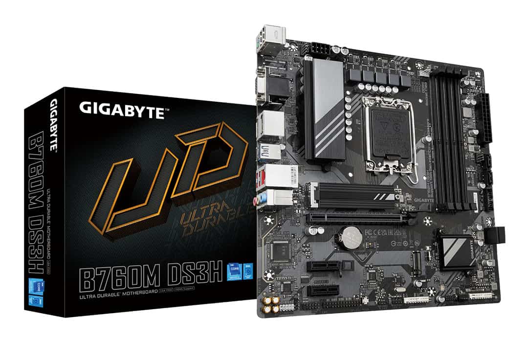 GIGABYTE B760M DS3H moederbord Intel B760 Express LGA 1700 micro ATX (B760M DS3H) thumbnail