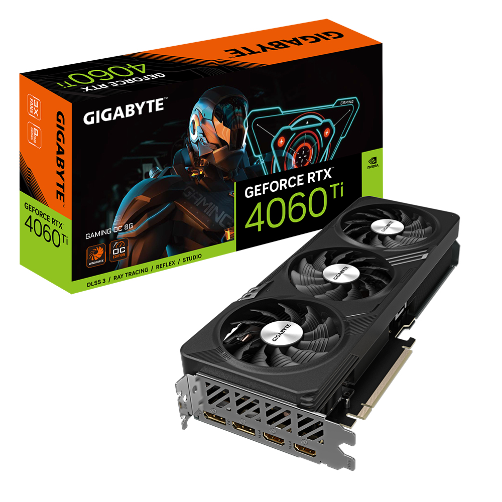 Gigabyte GAMING GeForce RTX­­ 4060 Ti OC 8G NVIDIA GeForce RTX 4060 Ti 8 GB GDDR6 (GV-N406TGAMING OC-8GD) thumbnail
