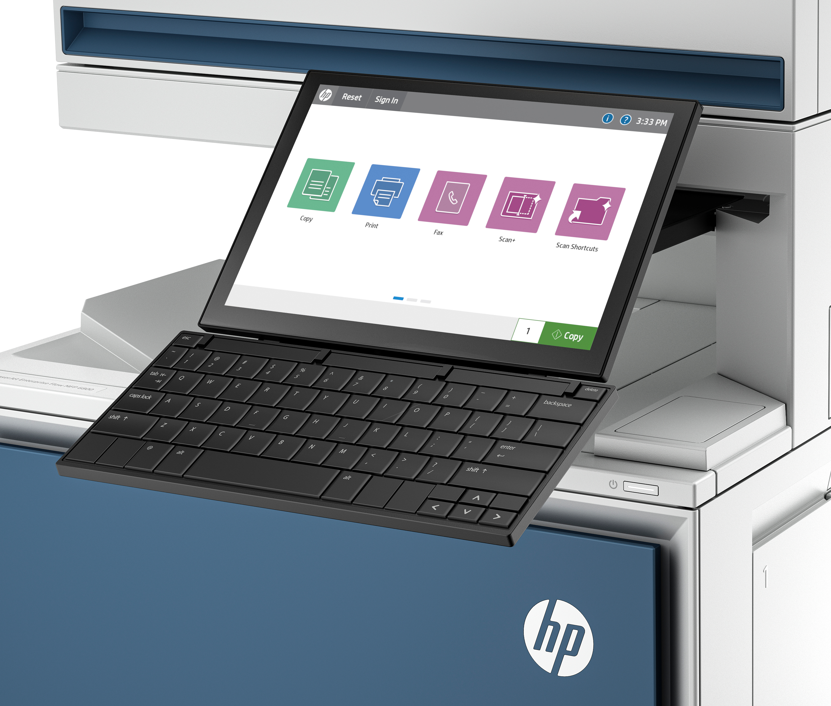 HP LaserJet-workflowtoetsenbord, VK (616H2A) thumbnail