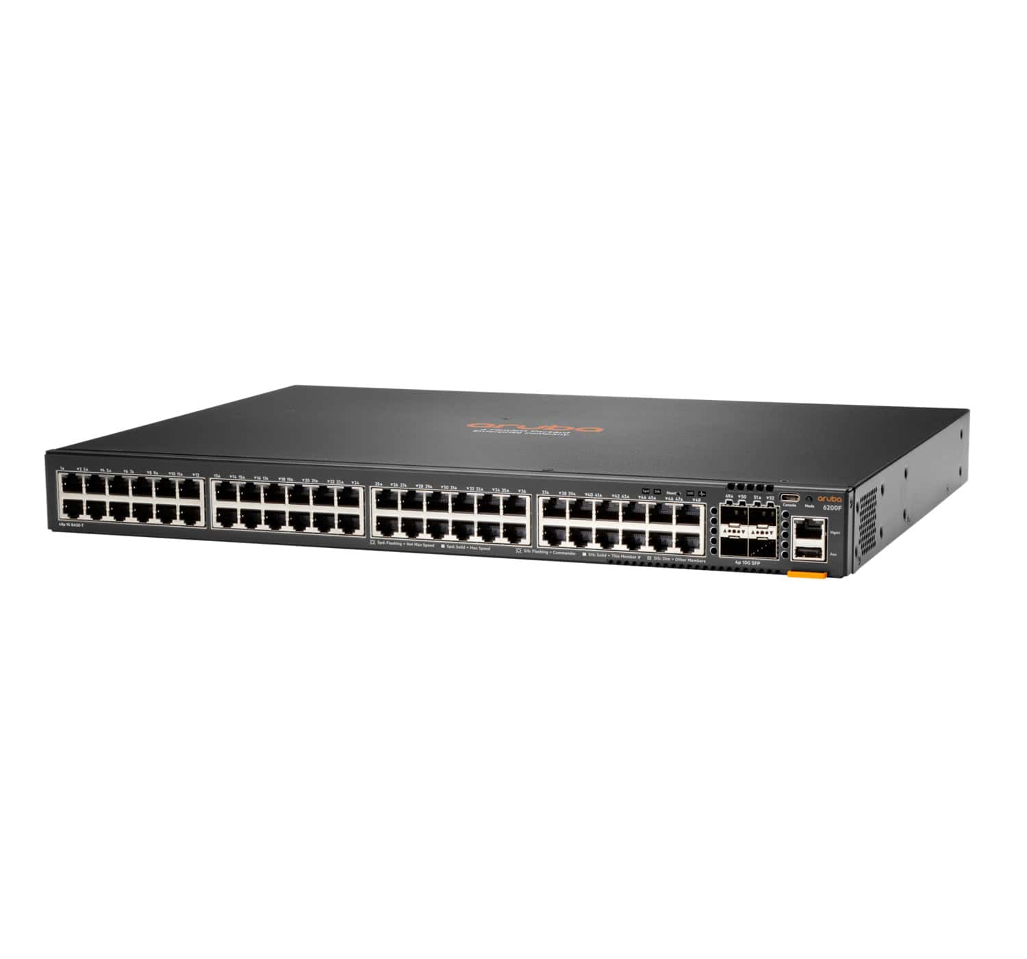 Hewlett Packard Enterprise Aruba CX 6200F 48G 4SFP+ Managed L3 Gigabit Ethernet (10/100/1000) 1U (JL726B#ABB) thumbnail