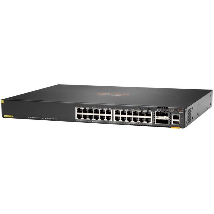 Hewlett Packard Enterprise Aruba CX 6200F 24G Class-4 PoE 4SFP 370W Managed L3 Gigabit Ethernet (10/100/1000) Power over Ethernet (PoE) 1U (S0M82A#ABB) thumbnail Hewlett Packard Enterprise Aruba CX 6200F 24G Class-4 PoE 4SFP 370W Managed L3 Gigabit Ethernet (10/100/1000) Power over Ethernet (PoE) 1U (S0M82A#ABB) thumbnail