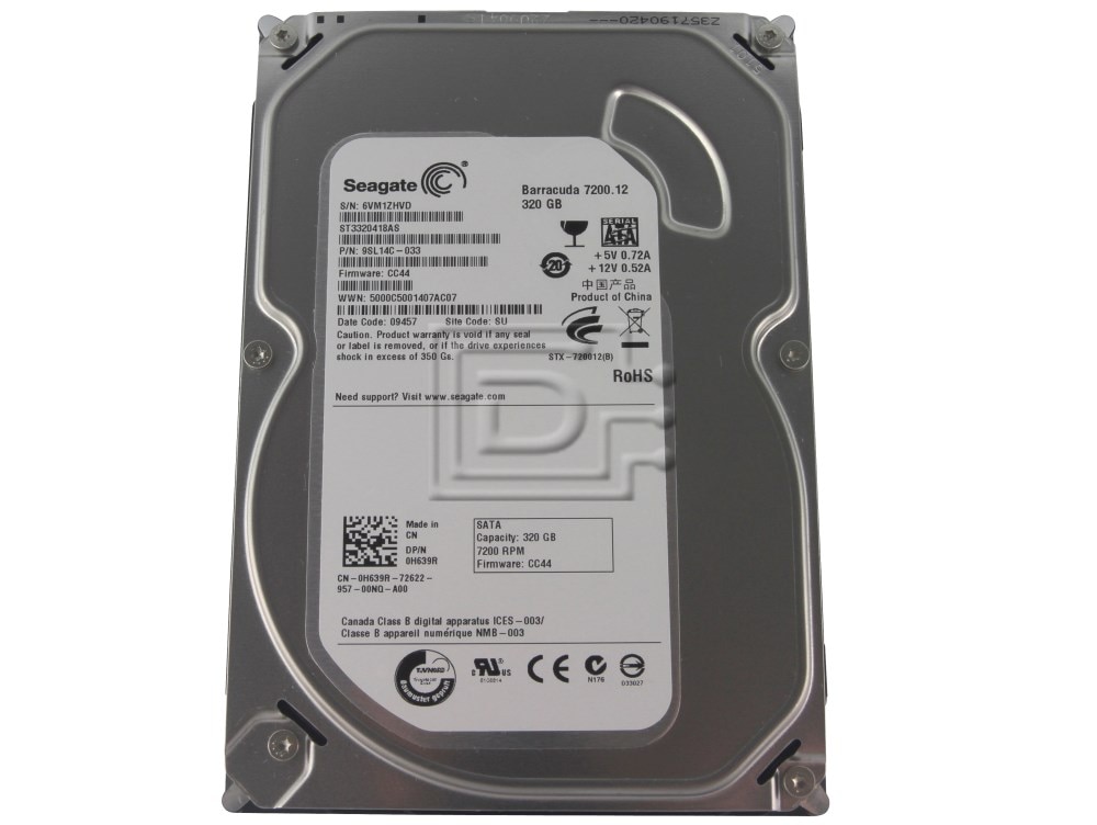 HP SPS-DRV,320GB,SATA3,SEC,NCQ,SM-IV (ST3320418AS) thumbnail
