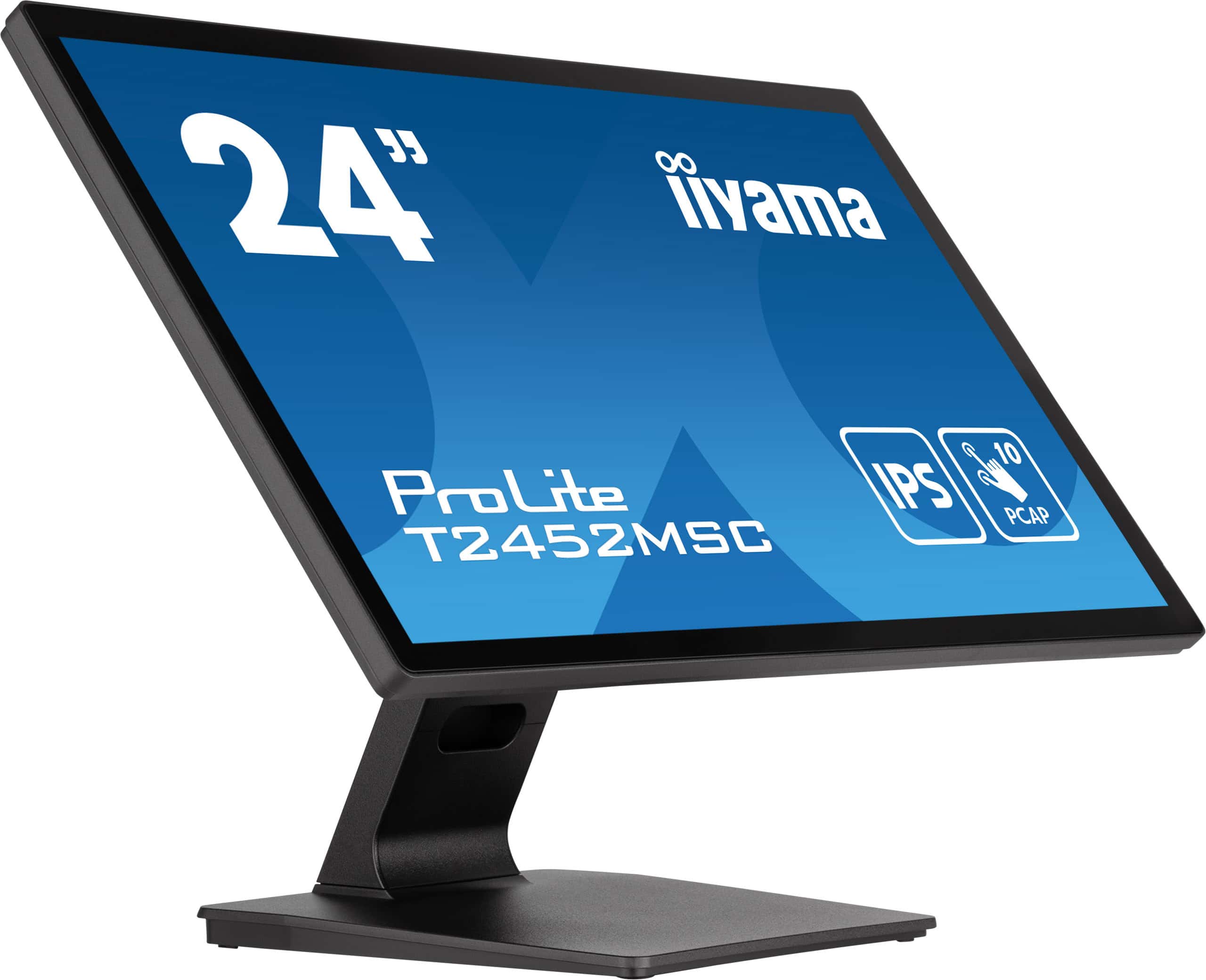 iiyama ProLite T2452MSC-B1 computer monitor 60,5 cm (23.8") 1920 x 1080 Pixels Full HD LCD Touchscreen Multi-gebruiker Zwart (T2452MSC-B1) thumbnail