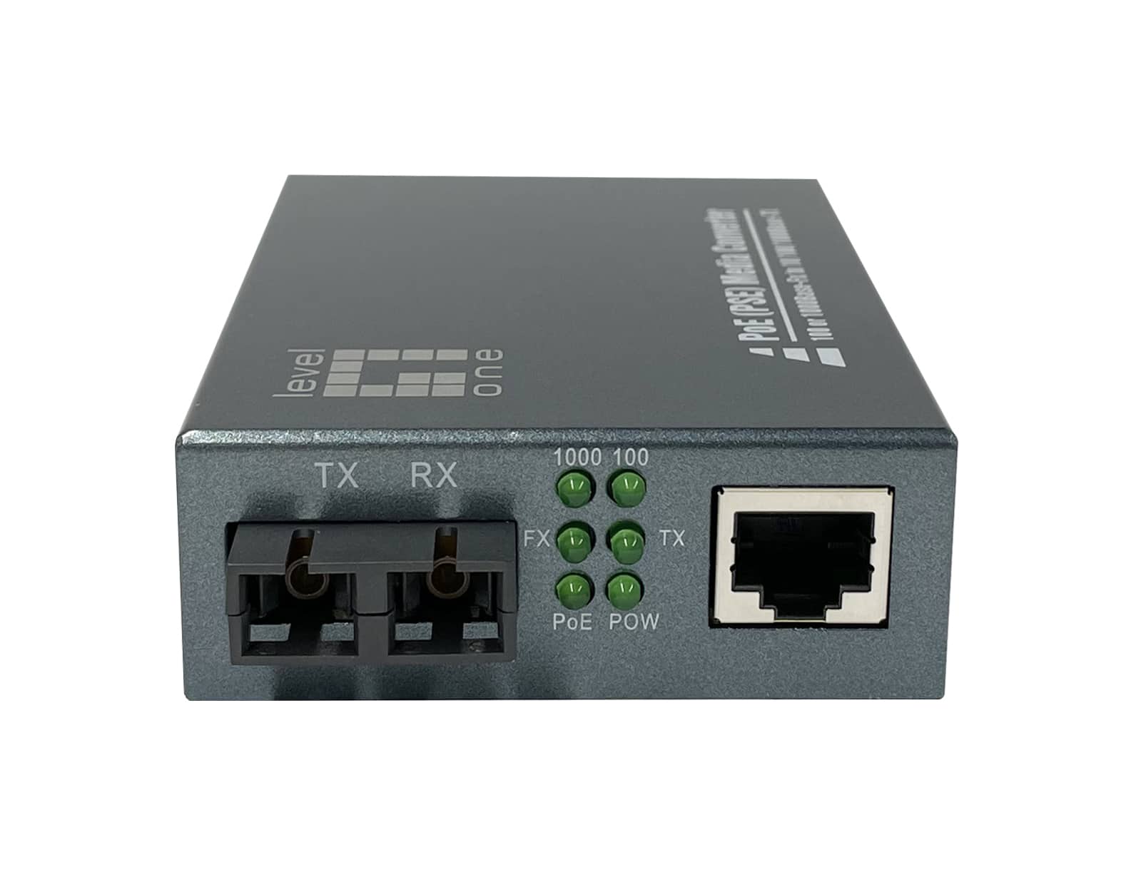 LevelOne GVT-2013 netwerk media converter 1000 Mbit/s 850 nm Multimode Grijs (GVT-2013) thumbnail