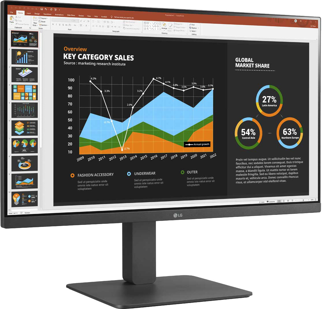 LG MONITOR 27BR650B-C.AEU computer monitor 68,6 cm (27) 1920 x 1080 Pixels Full HD LED Grijs (27BR650B-C) thumbnail