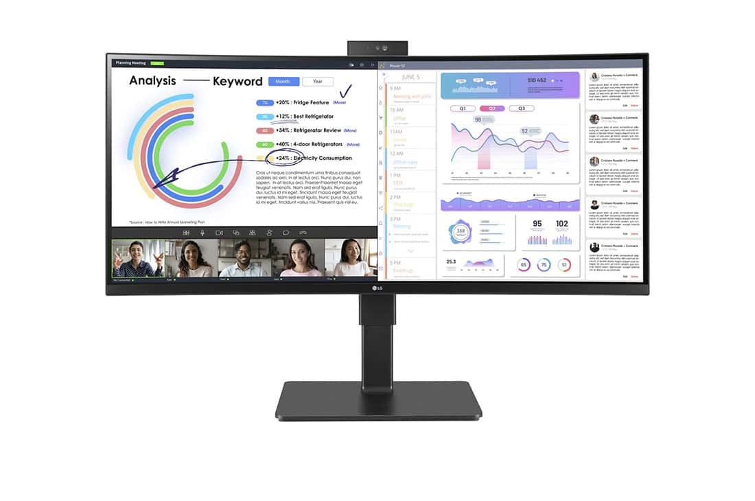 LG 34BQ77QC-B computer monitor 86,4 cm (34) 3440 x 1440 Pixels UltraWide Dual Quad HD LCD Zwart (34BQ77QC-B) thumbnail