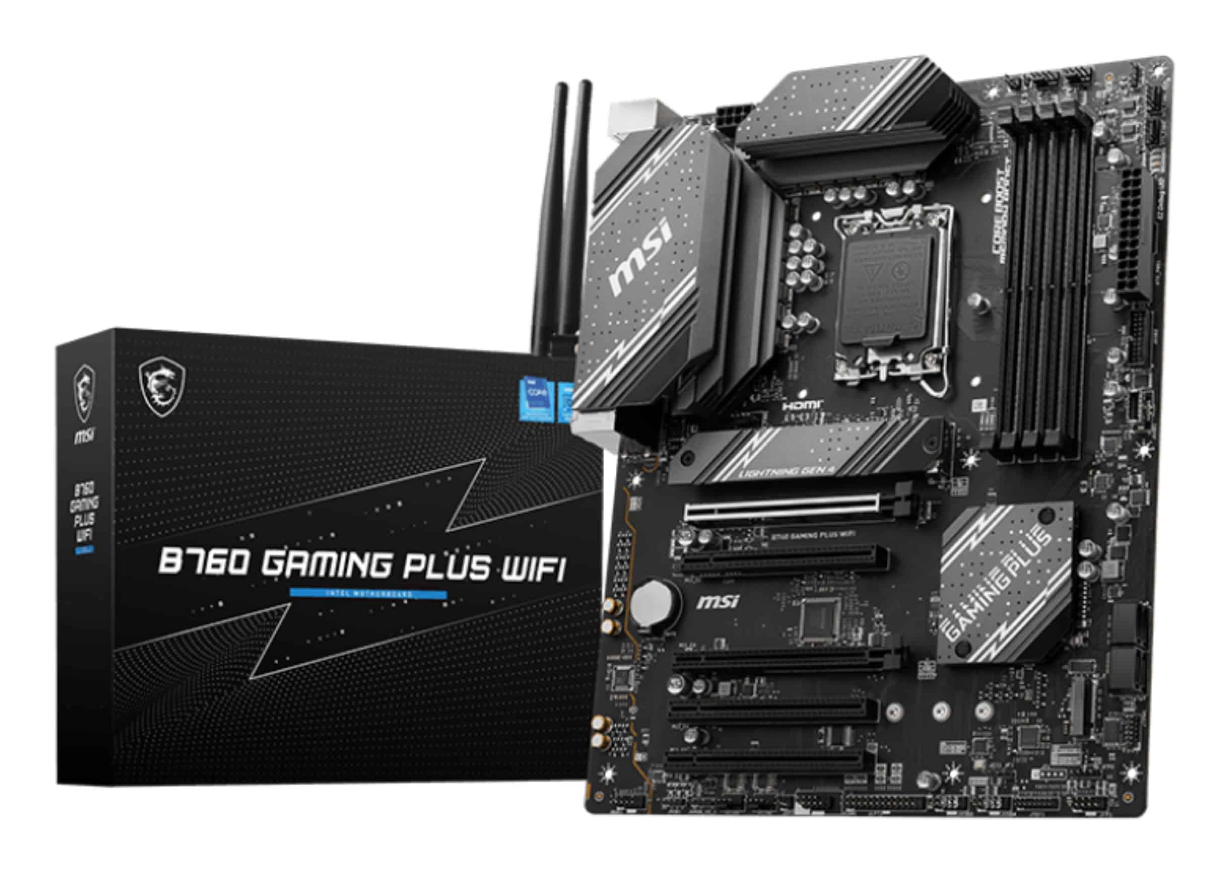 MSI B760 GAMING PLUS WIFI moederbord Intel B760 LGA 1700 ATX (7D98-007R) thumbnail