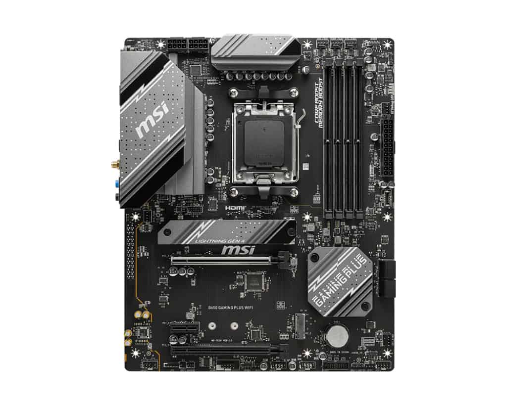 MSI B650 GAMING PLUS WIFI moederbord AMD B650 Socket AM5 ATX (7E26-001R) thumbnail